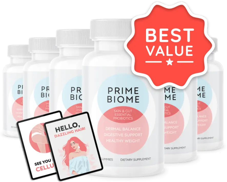 PrimeBiome six bottles